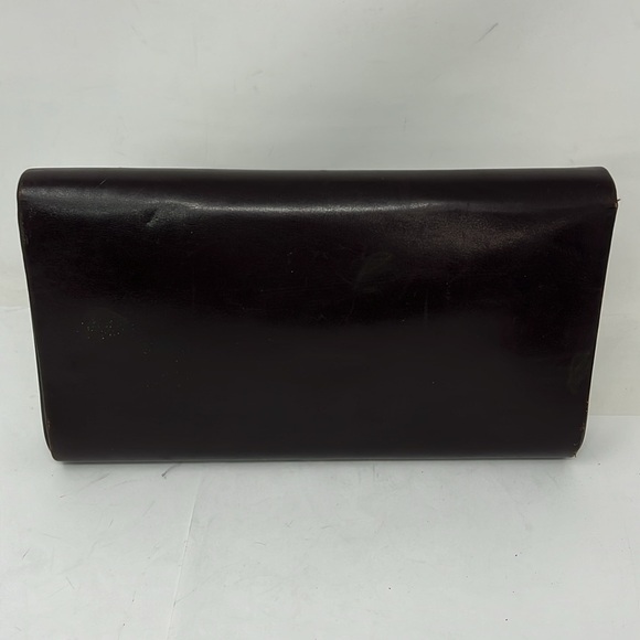 Rodo for Bonwit Teller Brown Smooth Italian Leather Clutch Shoulder Bag - Picture 7 of 15